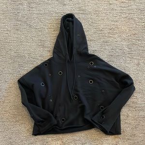 Alo rivet cropped hoodie